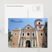 san agustin manila briefkaart (Voorkant / Achterkant)