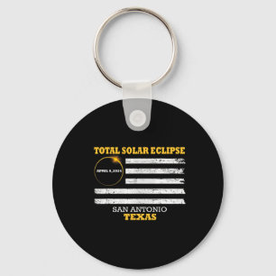 San Antonio 2024 Zonsverduistering 2024 040824 Ver Sleutelhanger