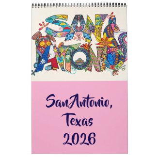 San Antonio Agenda op één pagina Kalender
