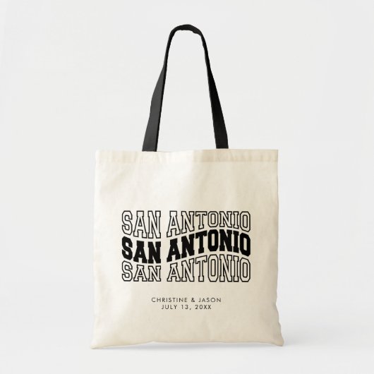 San Antonio bruiloft welkom Tote Bag (Voorkant)