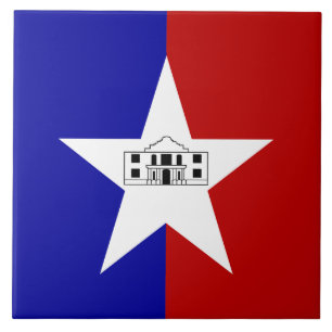 San Antonio City Flag Tile Tegeltje