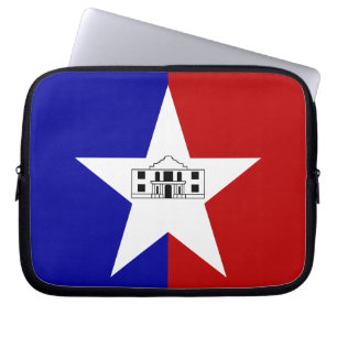 San Antonio City-hoes voor vlaggenlaptop Laptop Sleeve