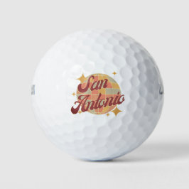 San Antonio City Texas Retro golfresort Golfballen