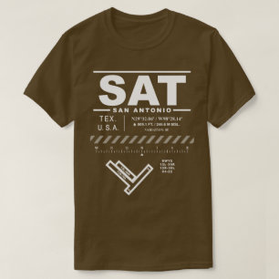 San Antonio International Airport SAT T-shirt