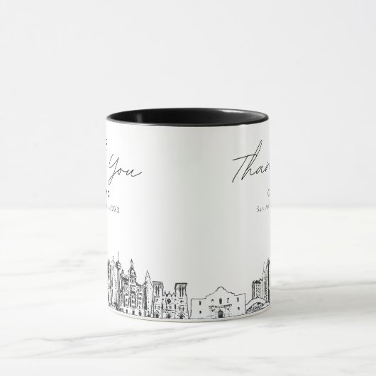San Antonio Mariage Simple Custom Coffee Mug (Centre)