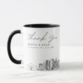 San Antonio Mariage Simple Custom Coffee Mug (Gauche)