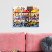 San Antonio River Walk Canvas Afdruk (Insitu (Woonkamer))