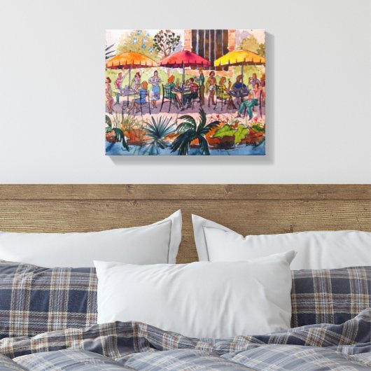 San Antonio River Walk Canvas Afdruk (Insitu (Slaapkamer))