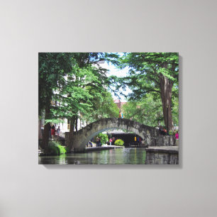 San Antonio Riverwalk Canvas Afdruk