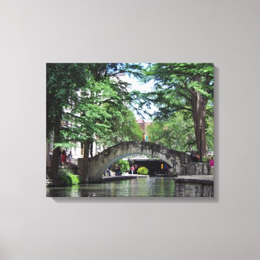 San Antonio Riverwalk Canvas Afdruk (Voorkant)
