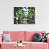 San Antonio Riverwalk Canvas Afdruk (Insitu (Woonkamer))