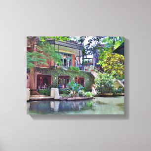 San Antonio Riverwalk Canvas Afdruk