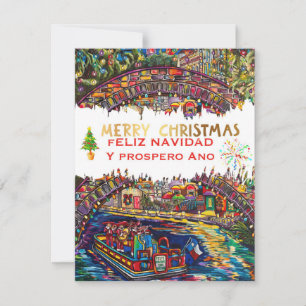 San Antonio Riverwalk Holiday Card Feestdagenkaart