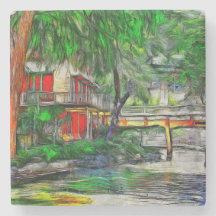 San Antonio Riverwalk Onderzetters