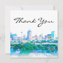 San Antonio Skyline dank u kaart