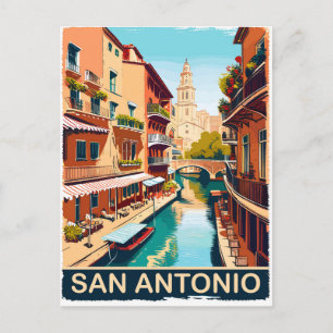 San Antonio, Stad, Reizen Briefkaart