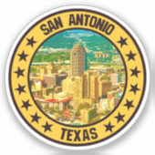 San Antonio Sticker (Voorkant)