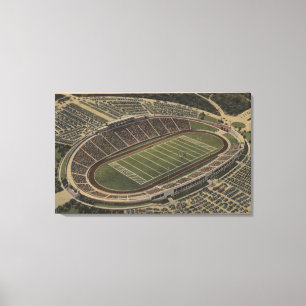 San Antonio, Texas - Alamo Stadium Uitzicht Canvas Afdruk