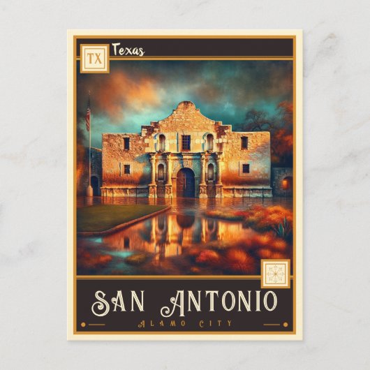 San Antonio, Texas |  Briefkaart (Voorkant)