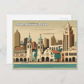 San Antonio, Texas Briefkaart (Voorkant / Achterkant)