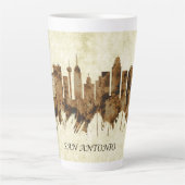 San Antonio Texas Cityscape Latte Mok (Voorkant)