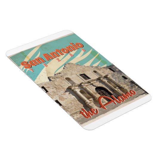 San Antonio, Texas, het Alamo-reisposter Magneet (Rechterzijde)