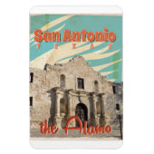San Antonio, Texas, het Alamo-reisposter Magneet (Verticaal)