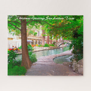 San Antonio Texas. Kerstgroeten Legpuzzel