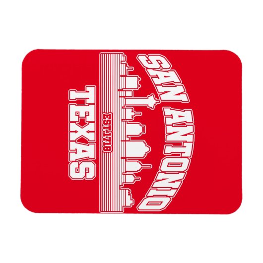 San Antonio, Texas Magneet (Horizontaal)