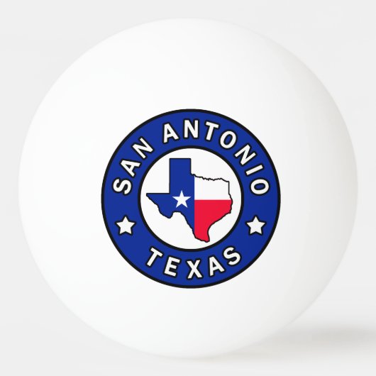 San Antonio Texas Pingpongballen (Voorkant)