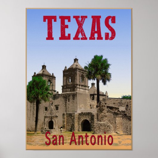 San Antonio, Texas poster de voyage (Devant)