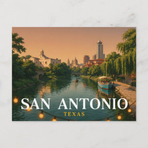 San Antonio Texas Reisansichtkaart River Walk Briefkaart