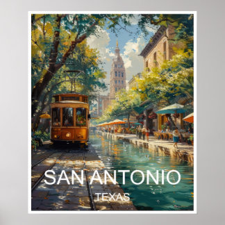 San Antonio Texas Reisposter Poster