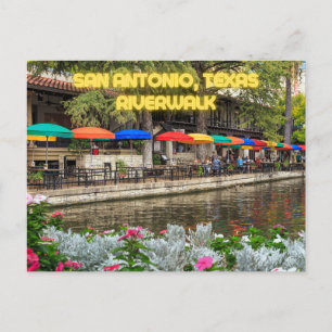 San Antonio, Texas River Walk Carte postale Souven