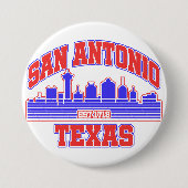San Antonio, Texas Ronde Button 7,6 Cm (Voorkant)