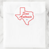 San Antonio - Texas Ronde Sticker (Tas)
