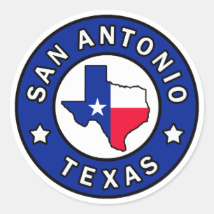 San Antonio Texas Ronde Sticker