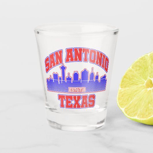 San Antonio, Texas Shot Glas (Voorkant)