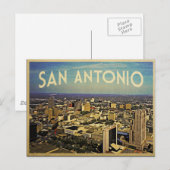 San Antonio Texas Skyline Briefkaart (Voorkant / Achterkant)