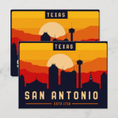 San Antonio Texas Skyline Cityscape Souvenir Briefkaart (Voorkant / Achterkant)