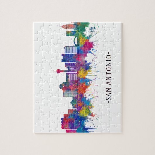 San Antonio Texas Skyline Legpuzzel (Verticaal)