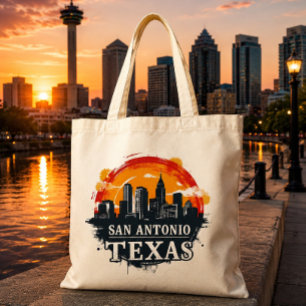 San Antonio Texas skyline Tote Bag