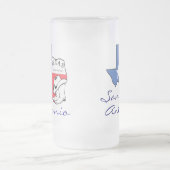 San Antonio Texas State Map, Étoile, Bottes, Mug C (Centre)