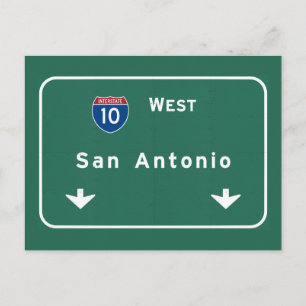 San Antonio Texas Tx Interstate Highway Freeway : Briefkaart