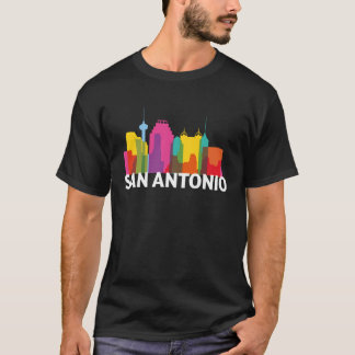 San Antonio Texas USA Skyline Silhouette Outline S T-shirt