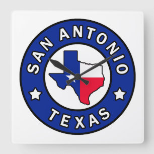 San Antonio Texas Vierkante Klok
