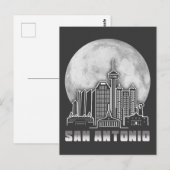 San Antonio Texas Volle Maan Briefkaart (Voorkant / Achterkant)
