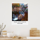 San Antonio, Texas: Walk Art Print (Keuken)