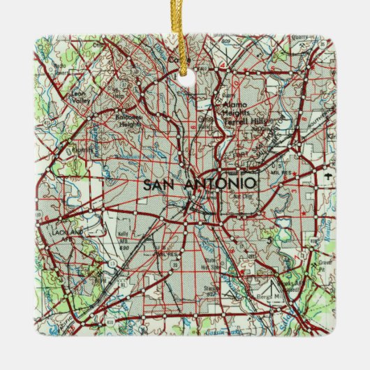 San Antonio  Topo Keramisch Ornament (Voorkant)