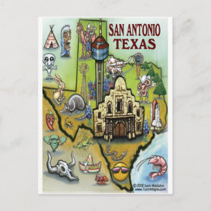 San Antonio TX Briefkaart